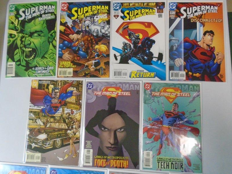 Superman The Man of Steel, 14 Different Lot From:#101-134, 8.0/VF (2001-2003)