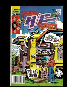 Lot Of 11 Mixed Archie Comics Faculty Funnies, R/C Adventures, 3000 WS7