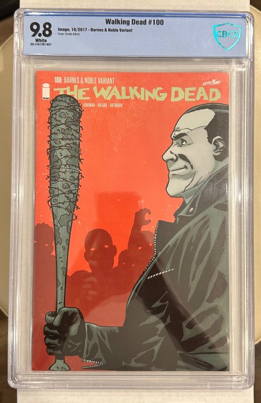 The Walking Dead #100 CBCS Graded 9.8 Barnes & Noble Exclusive Variant (2012)