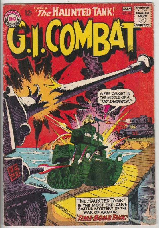 G.I. Combat #105 (May-64) VG/FN Mid-Grade The Haunted Tank