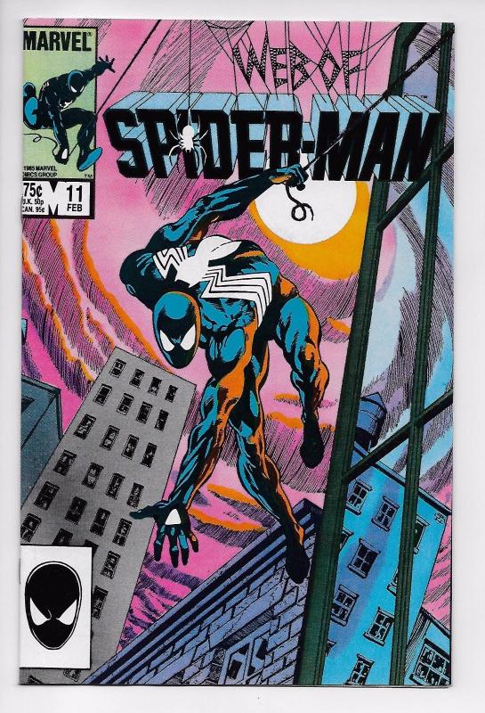 Web of Spider-Man #11 - Black Costume / Bob McLeod (Marvel, 1986) - VF/NM