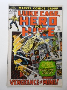 Hero for Hire #2 (1972) VG Condition moisture stain
