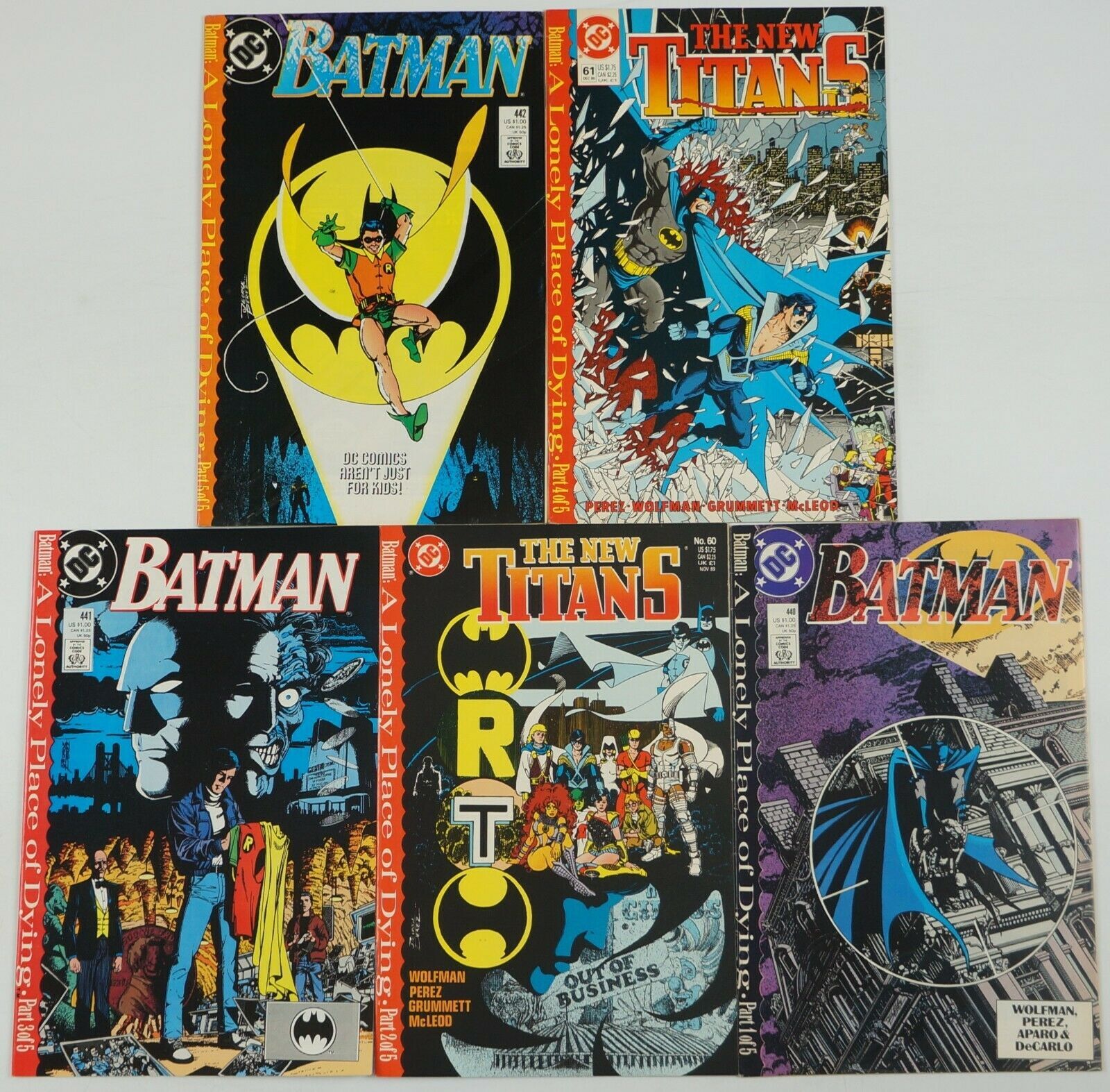Batman: A Lonely Place of Dying #1-5 FN/VF complete story teen titans -  440-442 | Comic Books - Modern Age, DC Comics, Batman / HipComic