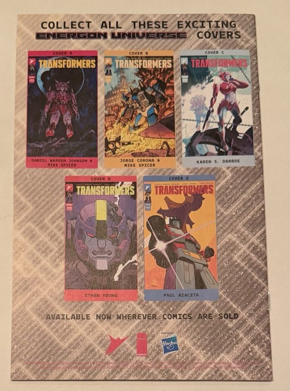 Transformers #8 Azaceta 1:50 Variant Image Comics 2024 NM