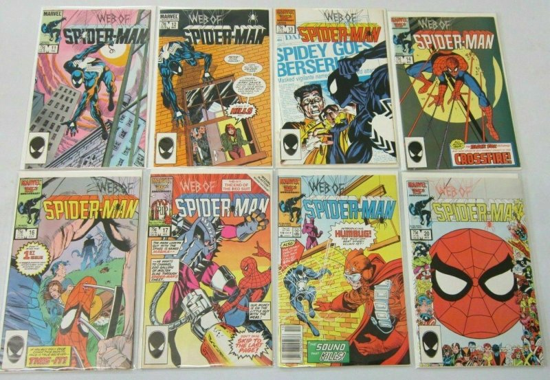 Web of Spider-Man comic lot from:#2-25 19 different 8.0 VF (1985-87)