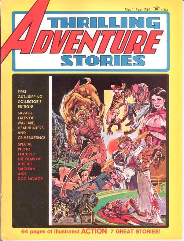 THRILLING ADVENTURE STORIES (1975) 1 VG-F Feb. 1975