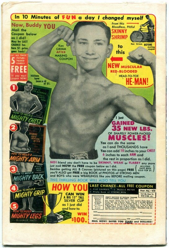 ALL AMERICAN MEN OF WAR # 10 PRE CODE WAR 1954 DC-- FN/VF