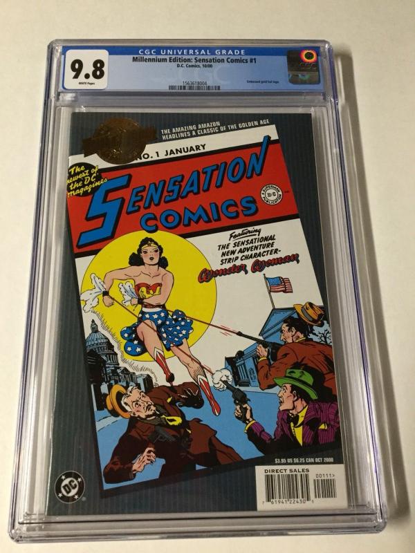 Millennium Edition Sensation Comics 1 Cgc 9.8 1st Solo Wonder Woman Story