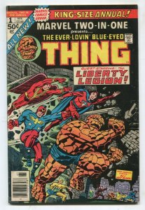 Marvel Two-In-One Annual #1 - Kirby Cover - 1976 (Grade 6.0) WH