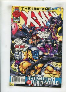 UNCANNY X-MEN #344 (9.0)  SHOWDOWN ON THRONEWOLRD!! 1997