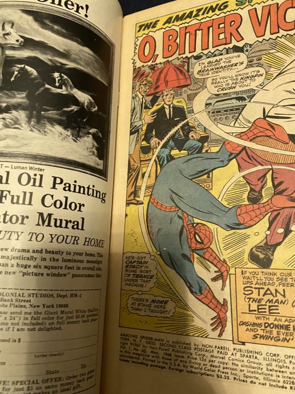 The Amazing Spider-Man #60 (1968) vs the kingpin romita