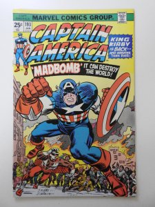 Captain America #193 (1976) Madbomb! Kirby Returns! MVS Intact! VF Condition!