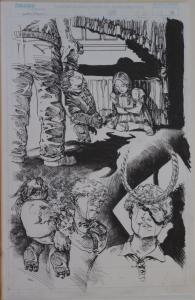 MICHAEL ZULLI original art, WITCHBLADE #47, pg #16, 11x17, Splash, 2001