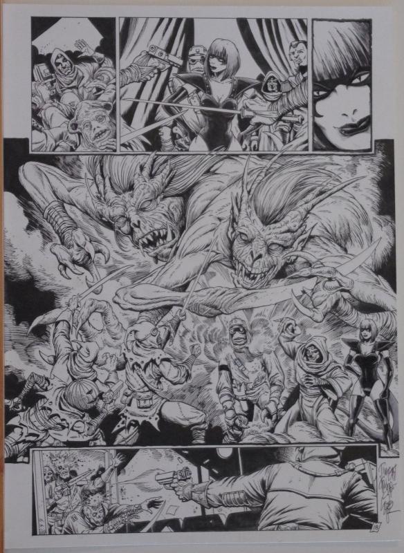 TIMOTHY TRUMAN original art, GRIM JACK #1, pg 18, 11x17, Killer Instinct, IDW