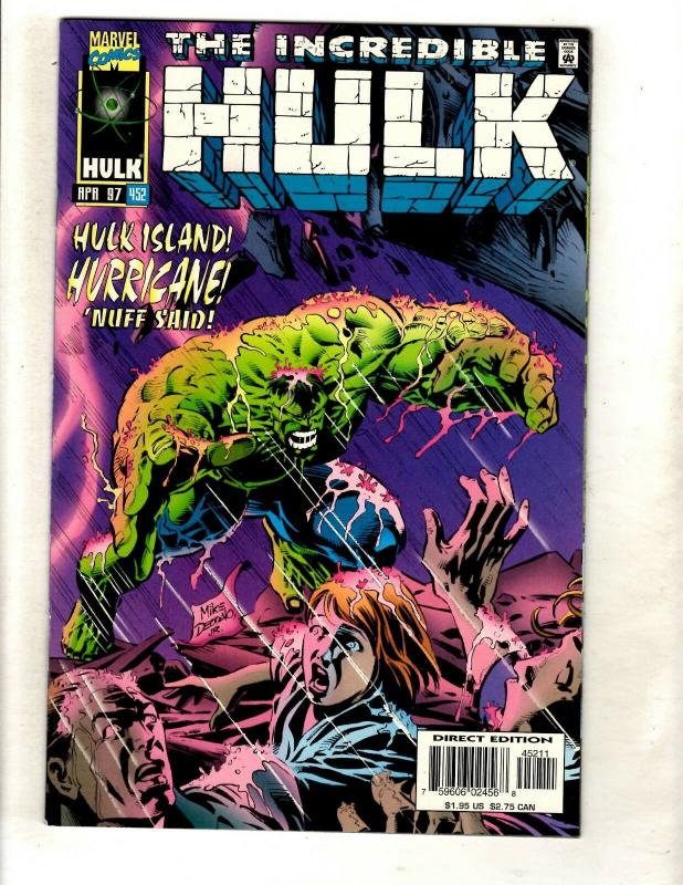 10 Incredible Hulk Marvel Comics # 321 322 344 451 452 453 454 455 456 457 JF14