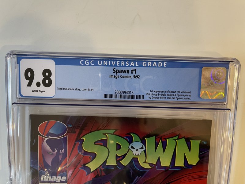 Spawn #1 (1992) CGC 9.8 WP Classic McFarlane 1st app Spawn