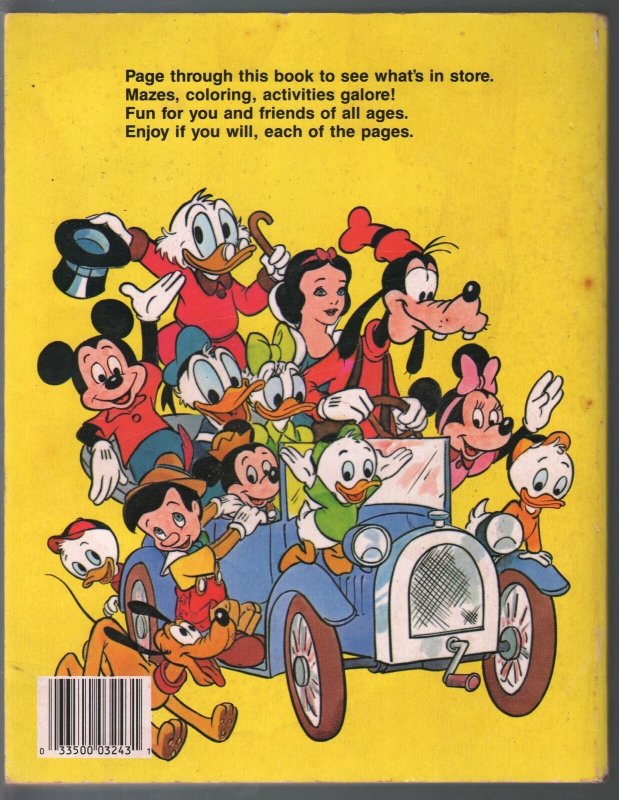 Walt Disney's Fun Book 1981-Merrigold Press-Uncle Scrooge-Mickey-Snow White-FN