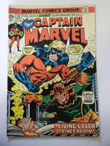 Captain Marvel #35 (1974) FN Condition MVS Intact