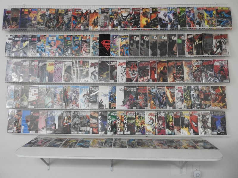 Huge Lot of 130+ Comics W/ Daredevil, Batman, Spider-Man! Avg. VF Condition!