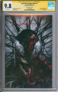 Marvel Comics Extreme Carnage Alpha #1 CGC Signature Series 9.8 Signed By Suayan