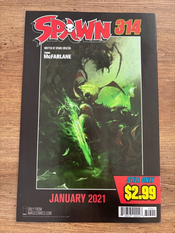 Spawn # 313 NM 1st Print Variant Cover Image Comic Book Todd McFarlane 5 J288