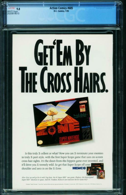 ACTION #685 CGC 9.8 Supergirl Action #1 cover-2020819010 