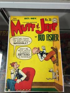 Mutt and Jeff 30 VG (DC Oct. 1947) presents beautifully