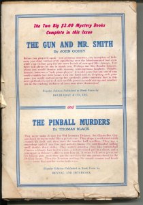 Two Complete Detective Novels #53 11/1948-hard boiled crime pulp-George Gross-VG