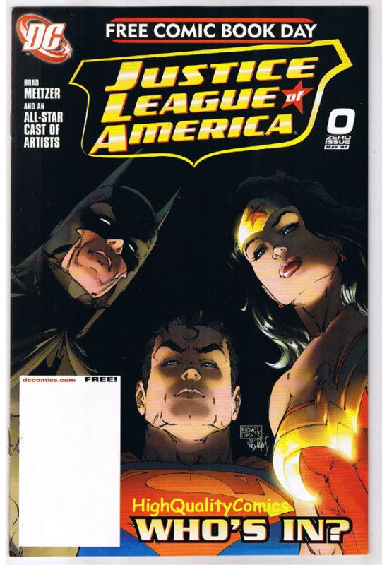 JUSTICE LEAGUE of AMERICA #0, FCBD, Promo, 2007, NM