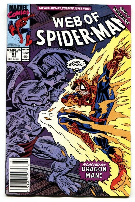 Web Of Spider-man #61 Marvel-1st child Normie Osborne Newsstand variant