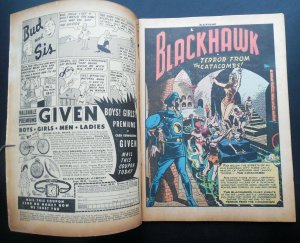 BLACKHAWK #43  - TERROR FROM The CATACOMBS - VERY RARE - 1951 - REED CRANDALL