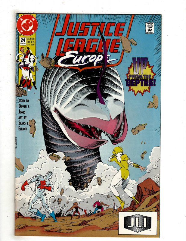 Justice League Europe #24 (1991) DC Comic Superman Flash OF7