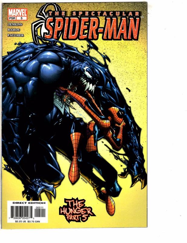 Lot Of 5 Spectacular Spider-Man Marvel Comic Books # 1 2 3 4 5 NM 1st Prints AK9