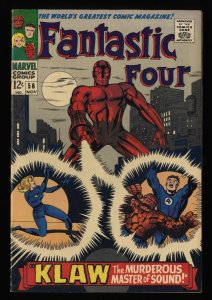 Fantastic Four #56 FN- 5.5 White Pages