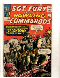 Sgt. Fury & His Howling Commandos # 11 VG/FN Marvel Comic Book Capt. Flint JL15