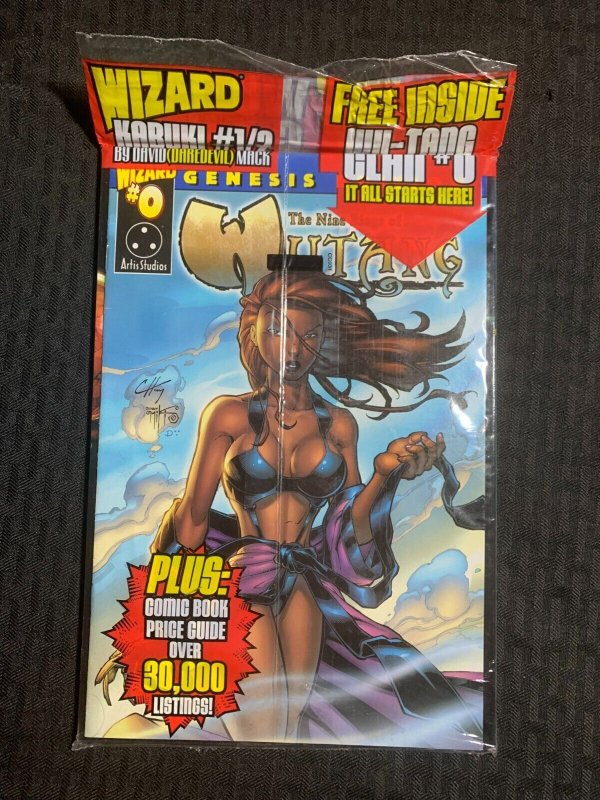 1999 WIZARD Magazine #98 Superman Cover #1 SEALED w/ Wu-Tang #0 Comic Insert