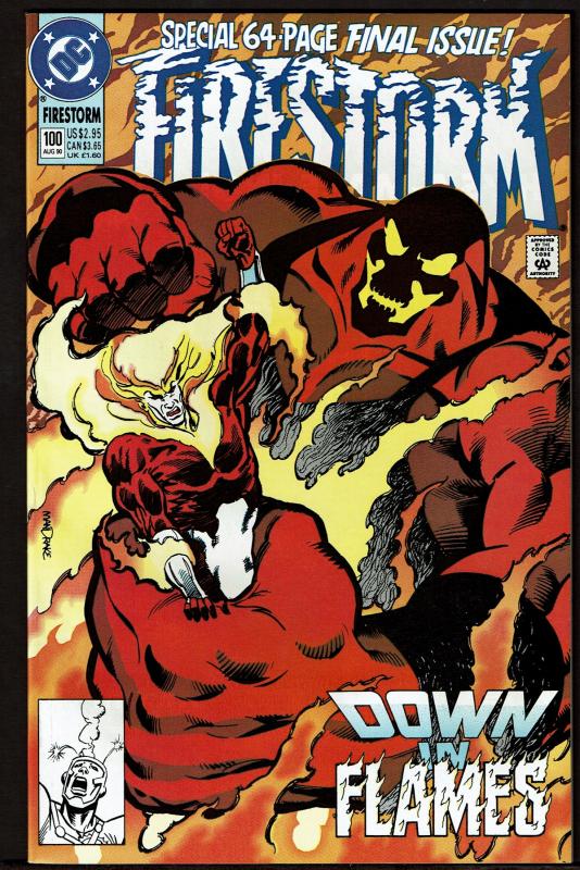 Firestorm #100 (2nd Series, Oct 1990, DC) Last Issue of Series 9.2 NM-