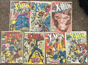 X-Men #1, 3, 7, 8, 10, 12, 18 (1991-92 Marvel) Lot Of 7 - 3 KEYS Hazard - Bella