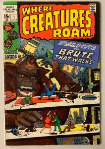 Where Creatures Roam #1 Marvel (4.0 VG) (1970)