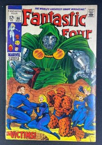 Fantastic Four (1961) #86 VG+ (4.5) Doctor Doom App Jack Kirby