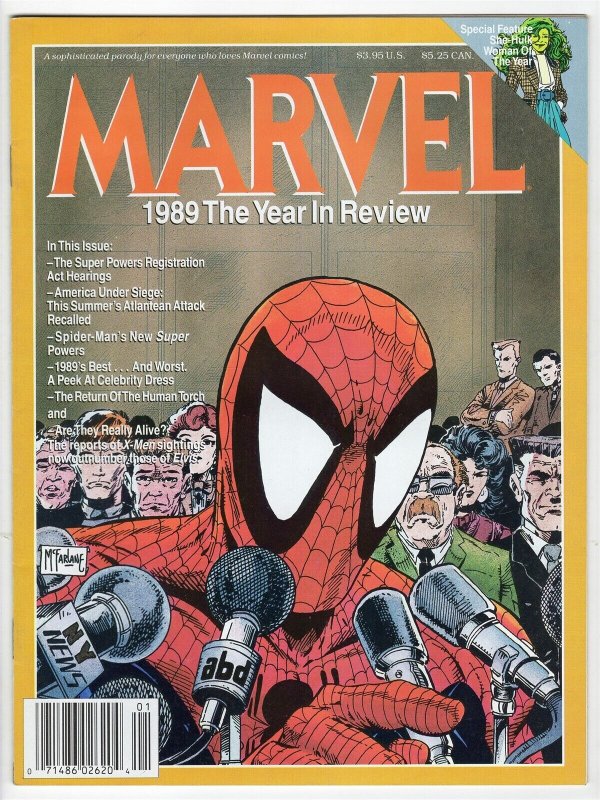 VINTAGE 1990 Marvel Year in Review Spider-Man Todd McFarlane 