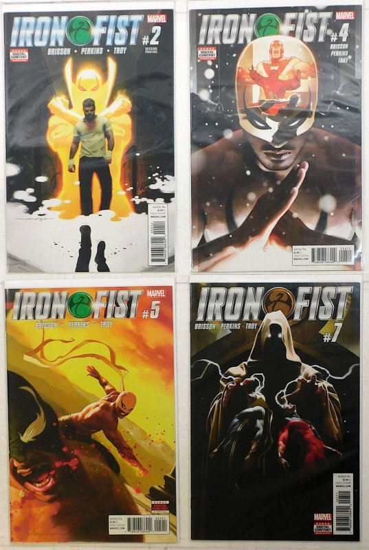 Iron Fist Lot of 4 #2, 4, 5, 7 (2017) Marvel Comics 1st Print Comic Books