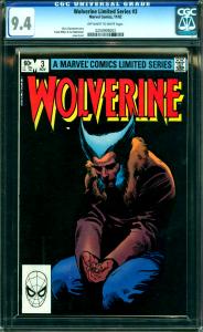 Wolverine Limited Series #3 CGC Graded 9.4