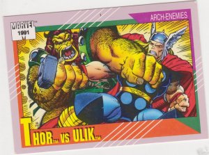 1991 Marvel Universe #28 Thor vs Ulik