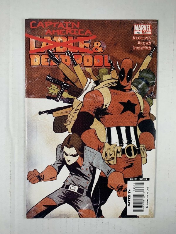 Cable & Deadpool #45 Captain America Skottie Young Marvel Comics C30F 