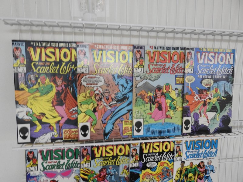 Vision and The Scarlet Witch #1-12 Complete Set! Sharp VF+ Avg Condition! Twins!