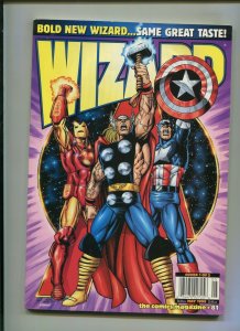 WIZARD #81 (8.0) PEREZ AVENGERS COVER!! 1998 