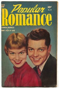 Popular Romance #29 1954- Golden Age Photo cover- Final issue 