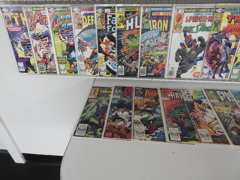 Huge Lot of 140+ Comics W/ Captain America, Defenders, Iron Man Avg. VF- Con