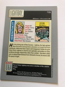 LIGHTRAY #119 card : 1992 DC Universe Series 1, NM/M, Impel